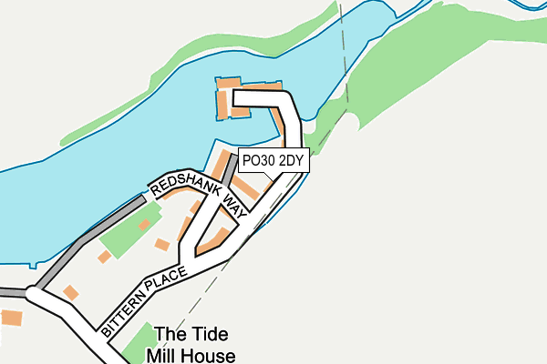 PO30 2DY map - OS OpenMap – Local (Ordnance Survey)