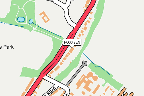 PO30 2EN map - OS OpenMap – Local (Ordnance Survey)