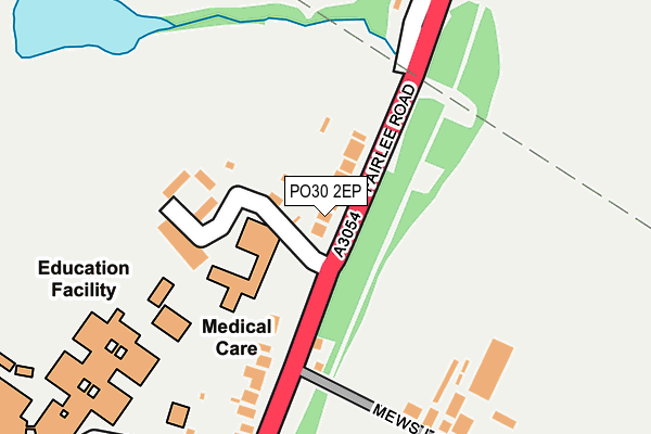 PO30 2EP map - OS OpenMap – Local (Ordnance Survey)