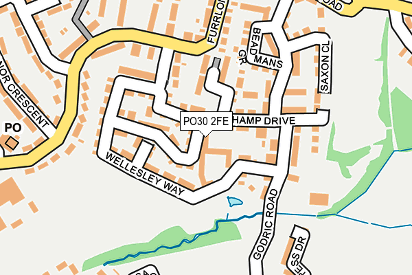 PO30 2FE map - OS OpenMap – Local (Ordnance Survey)