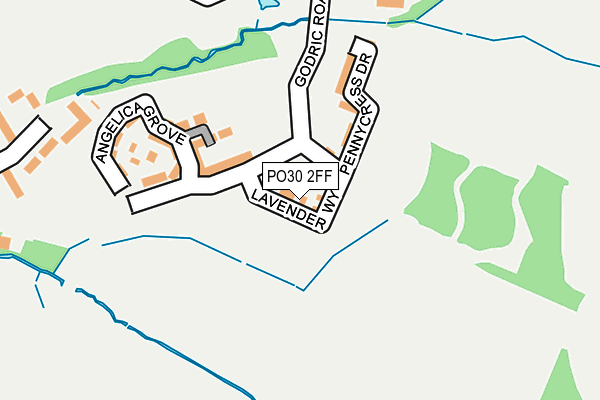 PO30 2FF map - OS OpenMap – Local (Ordnance Survey)