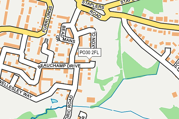 PO30 2FL map - OS OpenMap – Local (Ordnance Survey)