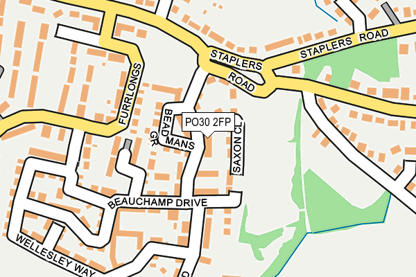 PO30 2FP map - OS OpenMap – Local (Ordnance Survey)