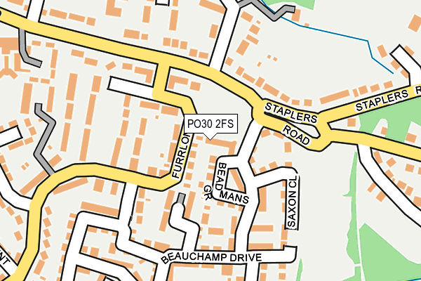 PO30 2FS map - OS OpenMap – Local (Ordnance Survey)