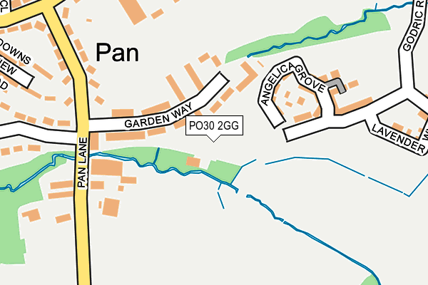 PO30 2GG map - OS OpenMap – Local (Ordnance Survey)