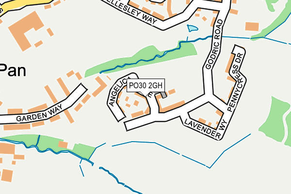 PO30 2GH map - OS OpenMap – Local (Ordnance Survey)