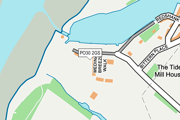 PO30 2GS map - OS OpenMap – Local (Ordnance Survey)