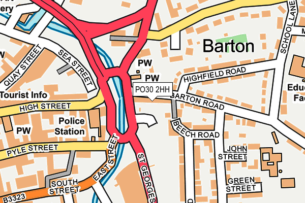 PO30 2HH map - OS OpenMap – Local (Ordnance Survey)