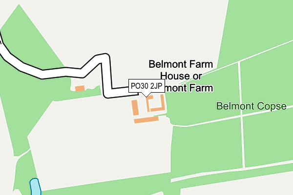 PO30 2JP map - OS OpenMap – Local (Ordnance Survey)