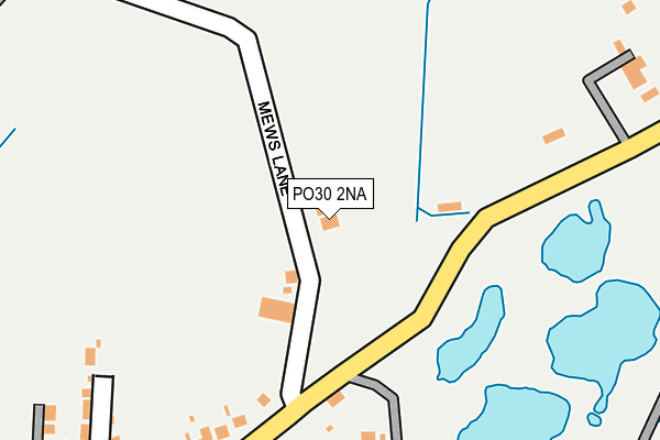 PO30 2NA map - OS OpenMap – Local (Ordnance Survey)