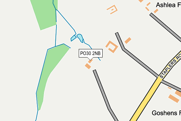 PO30 2NB map - OS OpenMap – Local (Ordnance Survey)