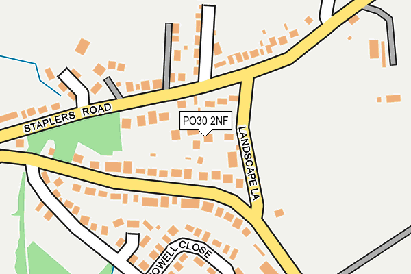 PO30 2NF map - OS OpenMap – Local (Ordnance Survey)