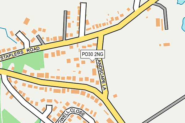 PO30 2NG map - OS OpenMap – Local (Ordnance Survey)