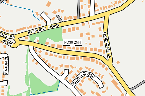 PO30 2NH map - OS OpenMap – Local (Ordnance Survey)