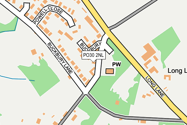 PO30 2NL map - OS OpenMap – Local (Ordnance Survey)