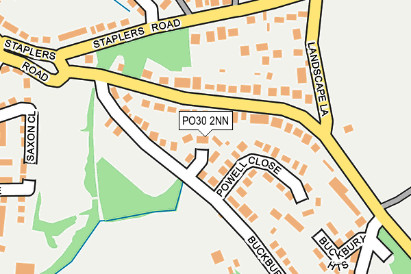 PO30 2NN map - OS OpenMap – Local (Ordnance Survey)
