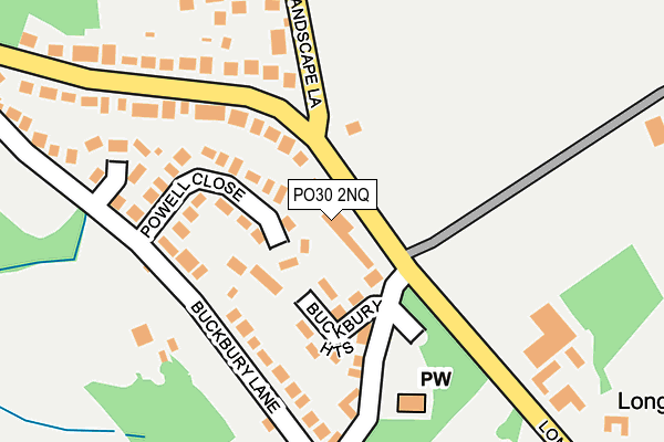 PO30 2NQ map - OS OpenMap – Local (Ordnance Survey)