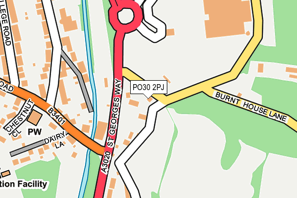 PO30 2PJ map - OS OpenMap – Local (Ordnance Survey)