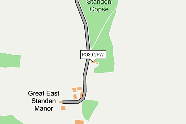 PO30 2PW map - OS OpenMap – Local (Ordnance Survey)
