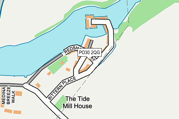 PO30 2QG map - OS OpenMap – Local (Ordnance Survey)