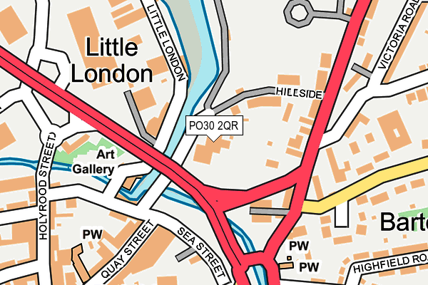 PO30 2QR map - OS OpenMap – Local (Ordnance Survey)