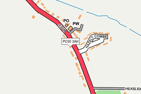 PO30 3AH map - OS OpenMap – Local (Ordnance Survey)