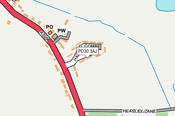 PO30 3AJ map - OS OpenMap – Local (Ordnance Survey)