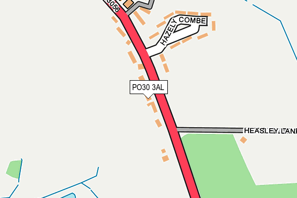 PO30 3AL map - OS OpenMap – Local (Ordnance Survey)