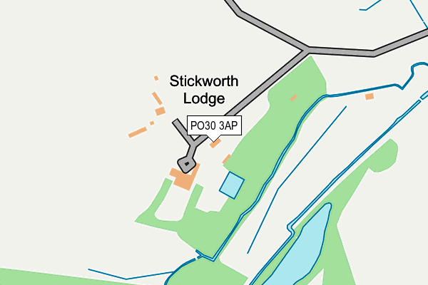 PO30 3AP map - OS OpenMap – Local (Ordnance Survey)