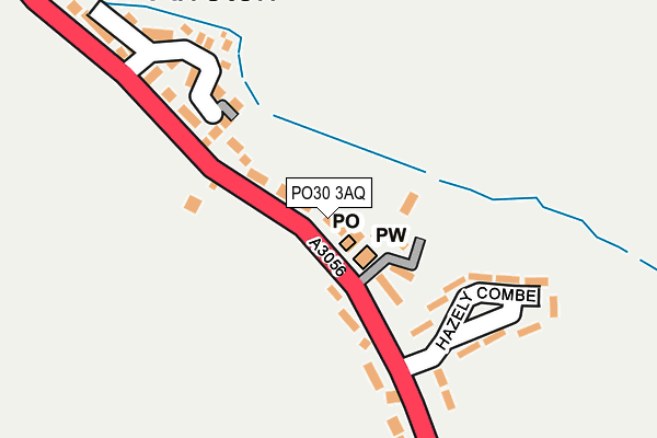 PO30 3AQ map - OS OpenMap – Local (Ordnance Survey)