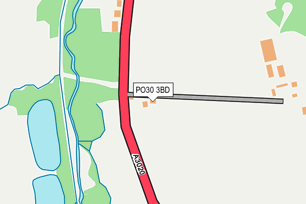 PO30 3BD map - OS OpenMap – Local (Ordnance Survey)