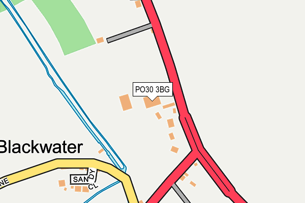 PO30 3BG map - OS OpenMap – Local (Ordnance Survey)