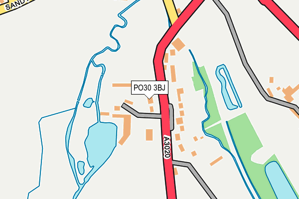 PO30 3BJ map - OS OpenMap – Local (Ordnance Survey)