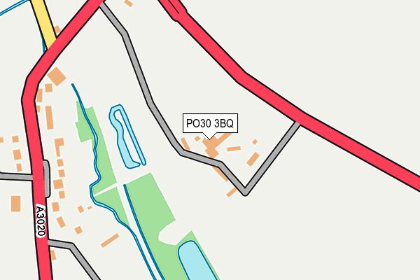 PO30 3BQ map - OS OpenMap – Local (Ordnance Survey)