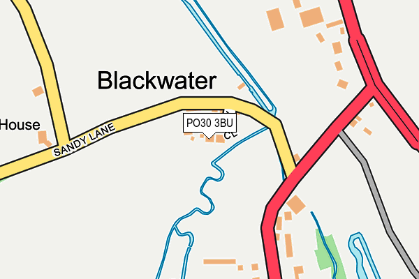 PO30 3BU map - OS OpenMap – Local (Ordnance Survey)