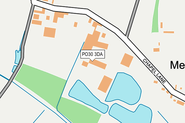PO30 3DA map - OS OpenMap – Local (Ordnance Survey)