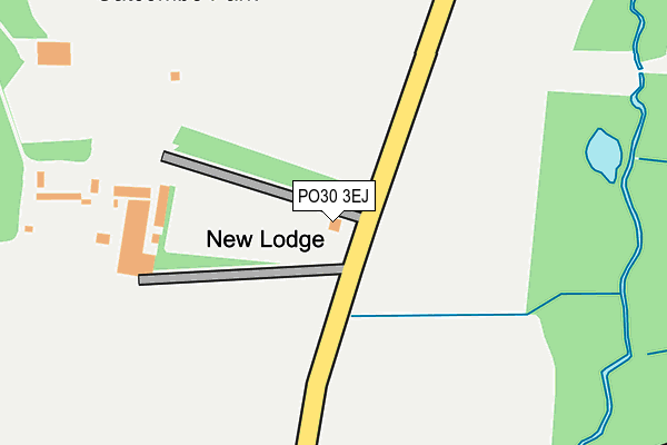 PO30 3EJ map - OS OpenMap – Local (Ordnance Survey)