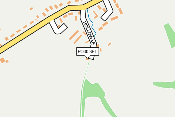 PO30 3ET map - OS OpenMap – Local (Ordnance Survey)