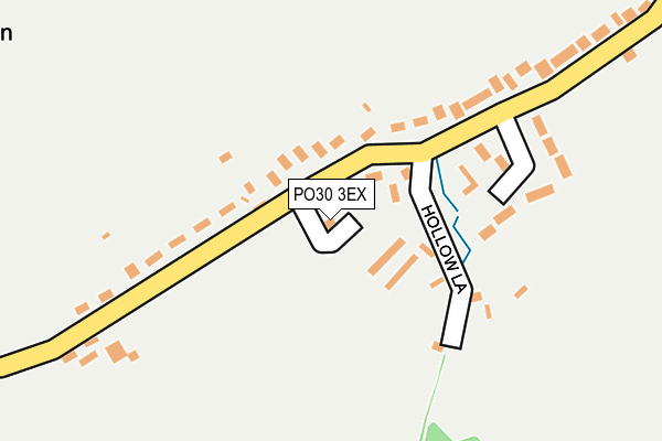 PO30 3EX map - OS OpenMap – Local (Ordnance Survey)