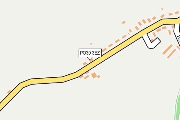 PO30 3EZ map - OS OpenMap – Local (Ordnance Survey)