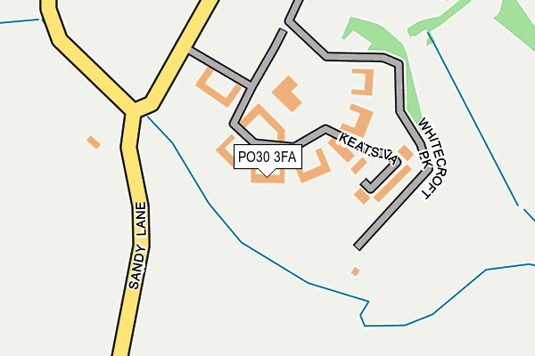 PO30 3FA map - OS OpenMap – Local (Ordnance Survey)