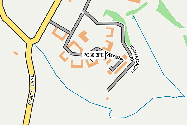 PO30 3FE map - OS OpenMap – Local (Ordnance Survey)