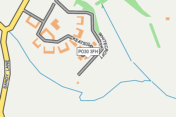 PO30 3FH map - OS OpenMap – Local (Ordnance Survey)