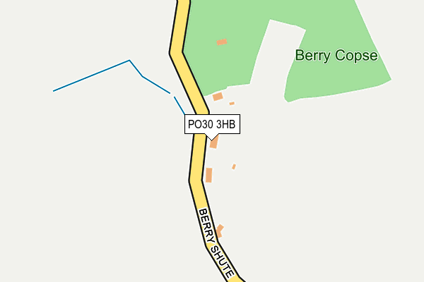 PO30 3HB map - OS OpenMap – Local (Ordnance Survey)