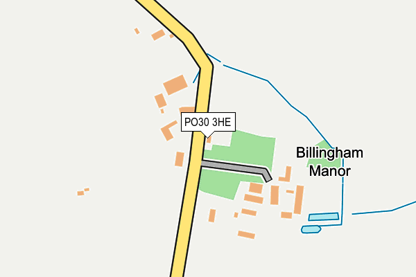 PO30 3HE map - OS OpenMap – Local (Ordnance Survey)