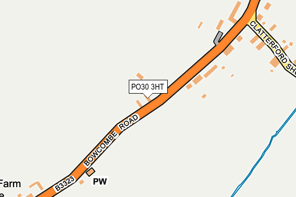 PO30 3HT map - OS OpenMap – Local (Ordnance Survey)