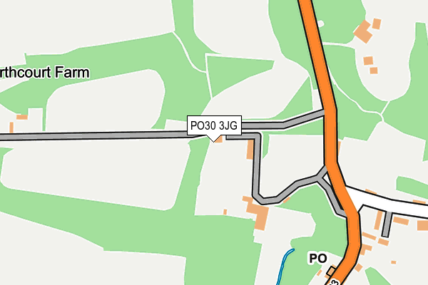 PO30 3JG map - OS OpenMap – Local (Ordnance Survey)