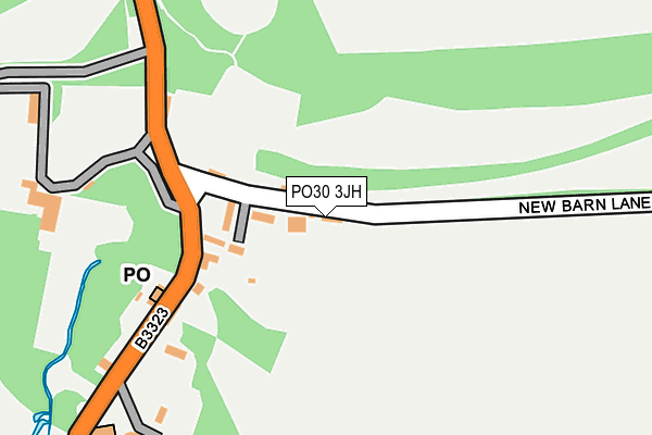 PO30 3JH map - OS OpenMap – Local (Ordnance Survey)