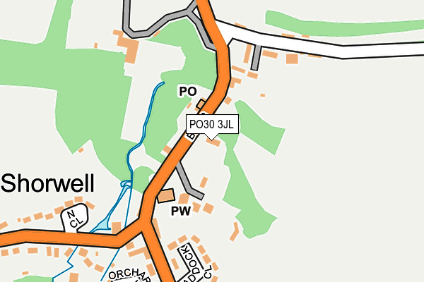 PO30 3JL map - OS OpenMap – Local (Ordnance Survey)