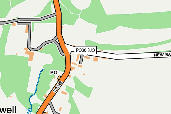 PO30 3JQ map - OS OpenMap – Local (Ordnance Survey)